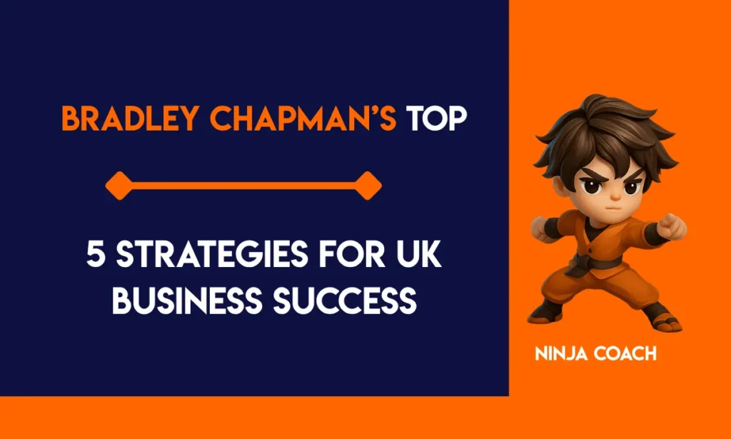 Bradley Chapman presenting at a UK business event, sharing top strategies for growth and leadership.