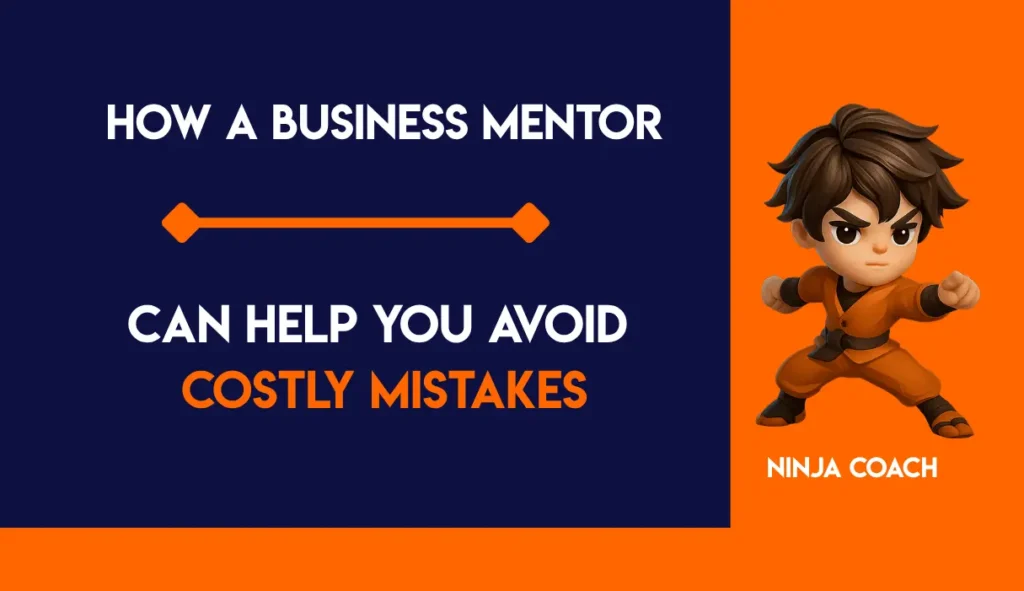 UK business mentor guiding a founder through strategy to avoid common costly mistakes.