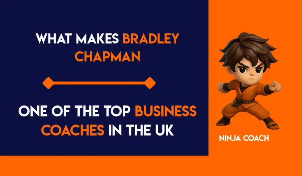 Bradley Chapman smiling in a business suit, recognised as one of the UK’s top business coaches.