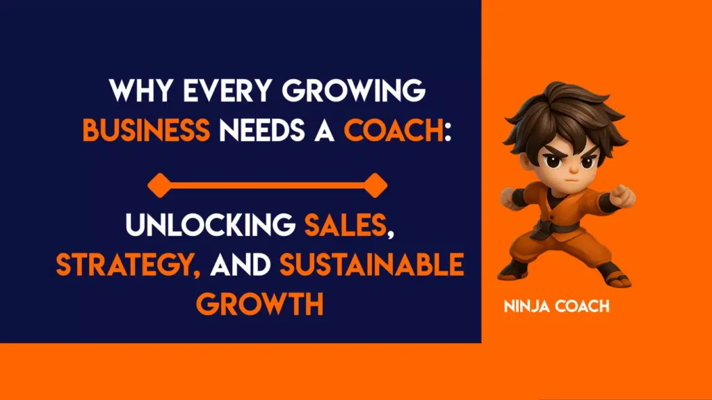 Business coach guiding a UK SME owner through strategic planning and sales growth in a modern office setting.