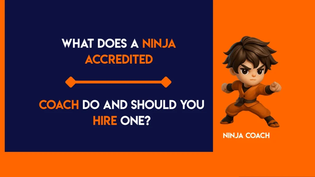 Ninja Accredited Coach working with a business owner to improve strategy and performance
