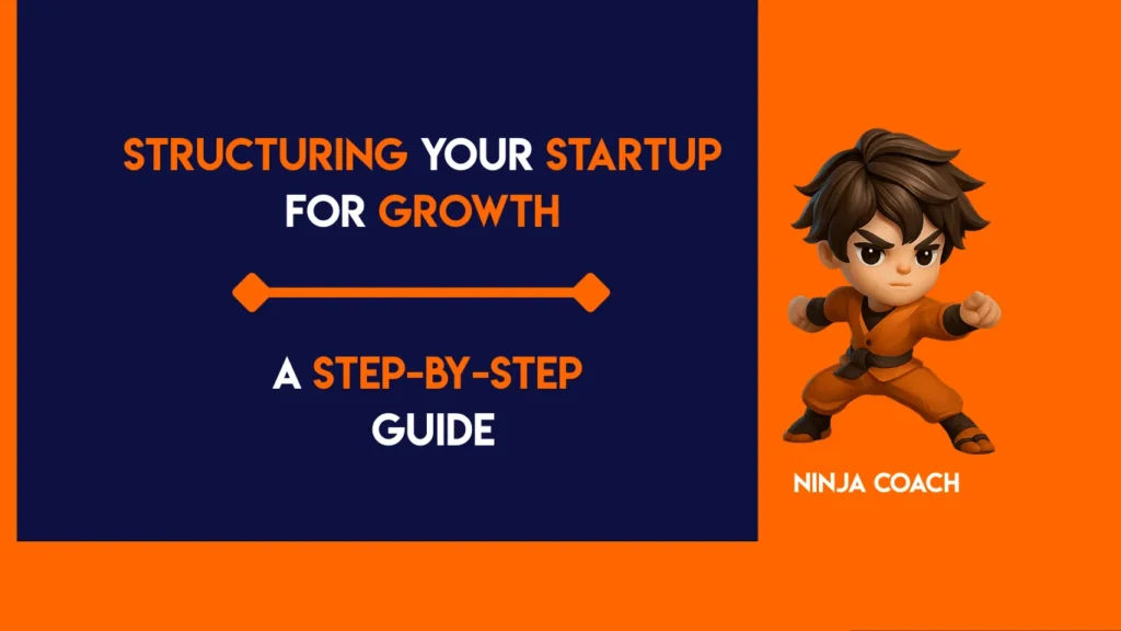 Startup founder planning scalable structure for business growth