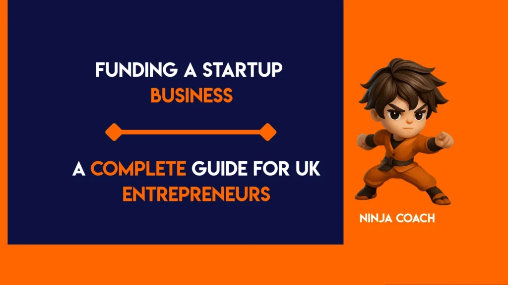UK entrepreneur planning startup funding options with financial documents and laptop