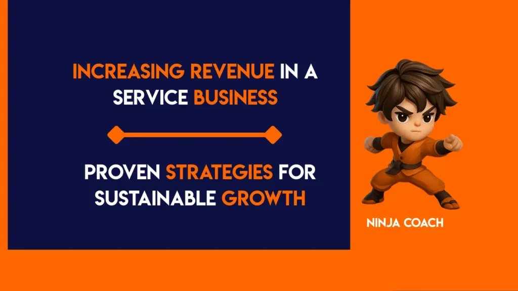 Service business owner planning strategies to increase revenue