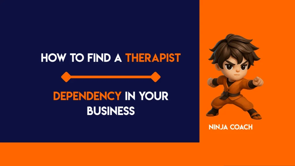 Business professional speaking with therapist in a calm office setting, showing support for stress, burnout, and mental health in leadership