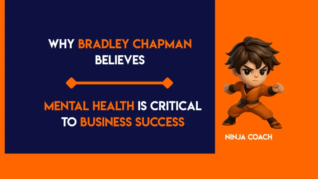 Business leader reflecting alone in office showing mental health awareness, stress, and the connection between personal wellbeing and business success
